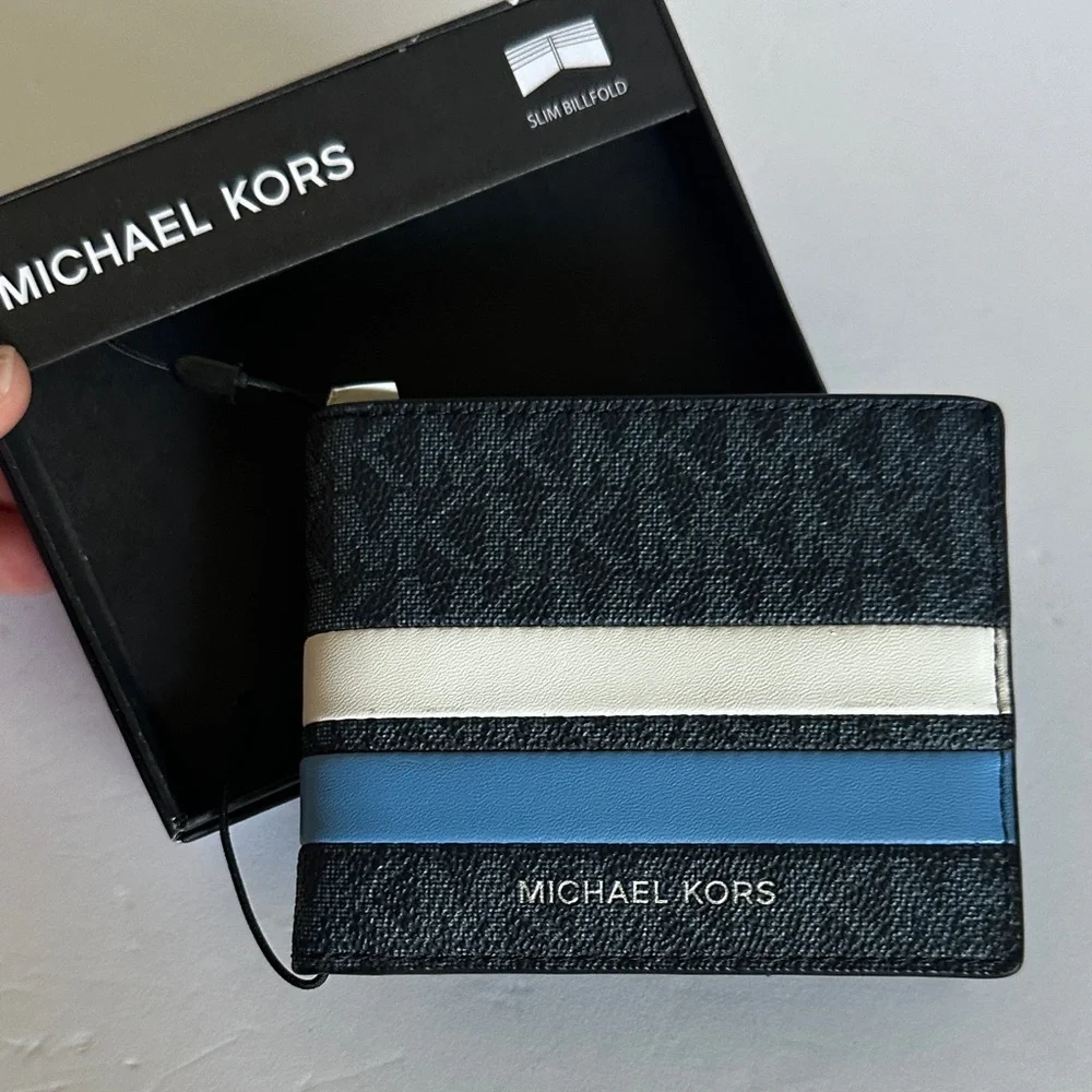 Michael Kors Black and Blue Wallet